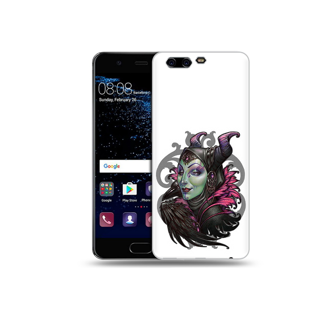 

Чехол MyPads Tocco для Huawei P10 Plus зеленая девушка с вороном (PT60941.40.357), Прозрачный, Tocco