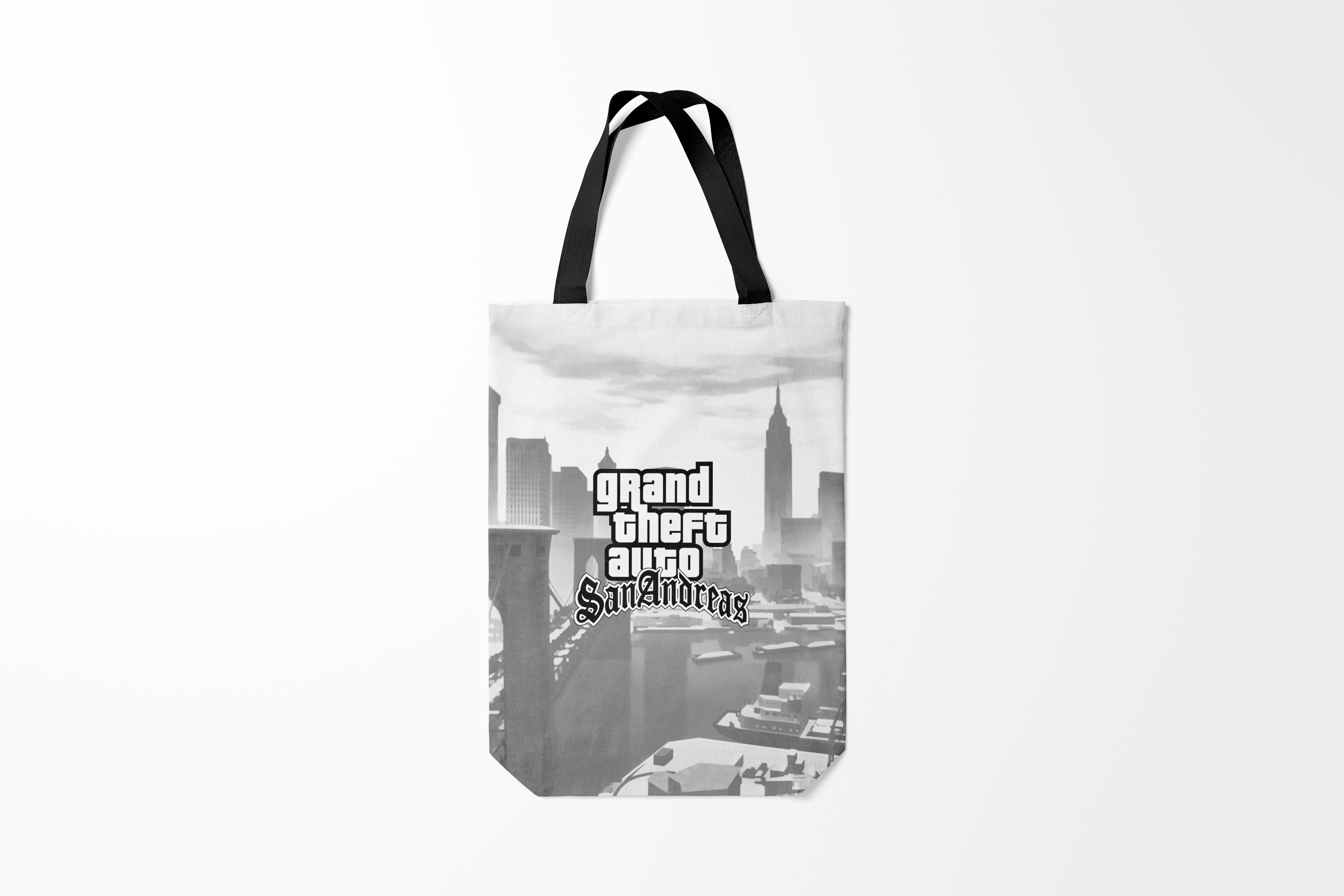 

Сумка шoппер унисекс Burnettie GTA SA Девушка в очках, серый, GTA SA Девушка в очках