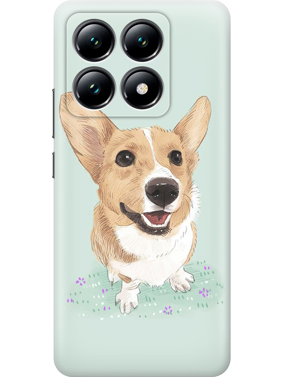 

Силиконовый чехол на Xiaomi 14T с принтом "Корги", Прозрачный;белый;зеленый;коричневый, 785978411