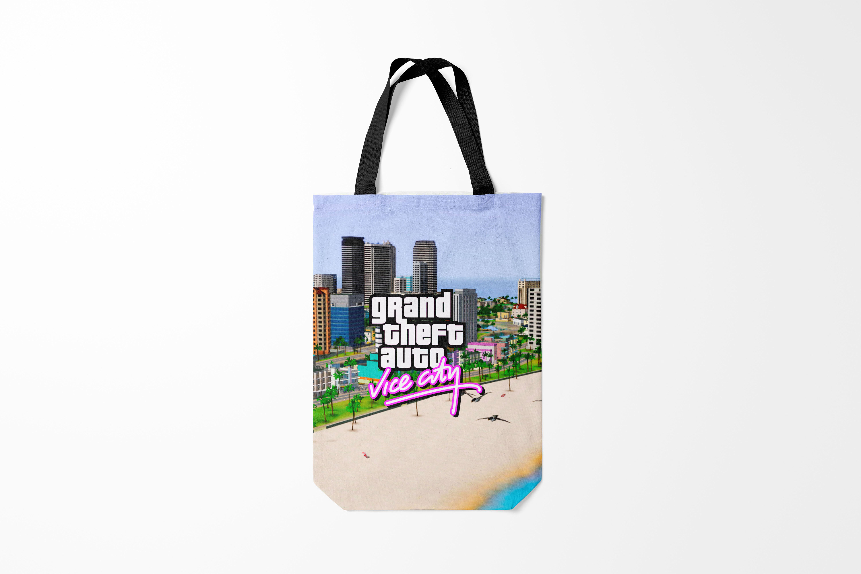 

Сумка шoппер унисекс Burnettie GTA Grand Theft Auto Vice City, разноцветный, GTA Grand Theft Auto Vice City