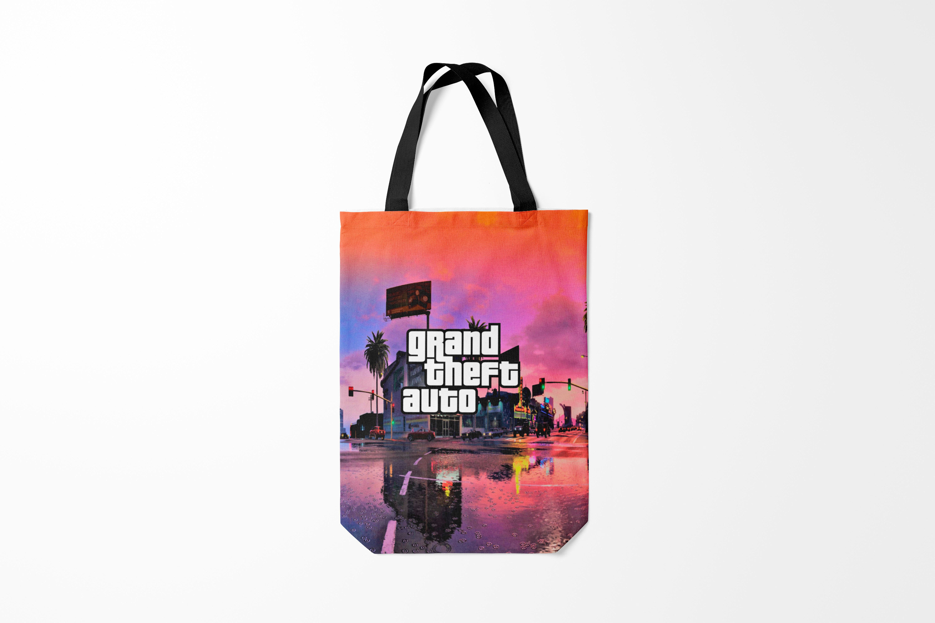 

Сумка шoппер унисекс Burnettie GTA Grand Theft Auto, разноцветный, GTA Grand Theft Auto