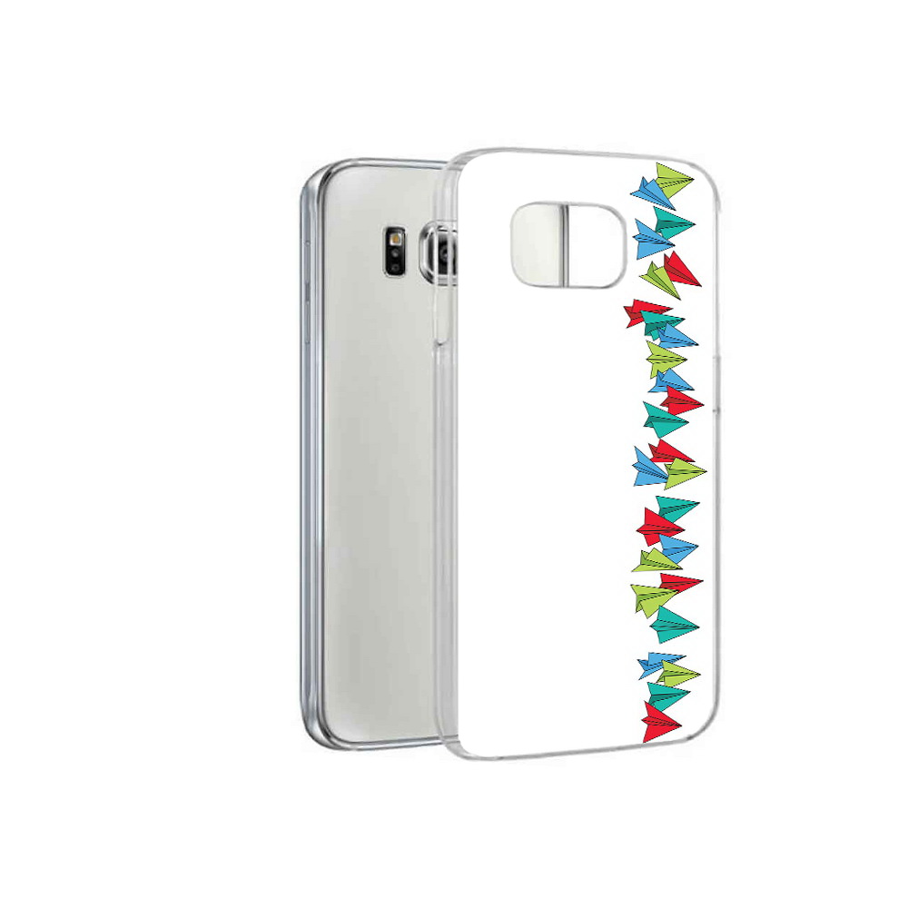 

Чехол MyPads Tocco для Samsung Galaxy S6 самолетики из листочков (PT12300.506.593), Прозрачный, Tocco