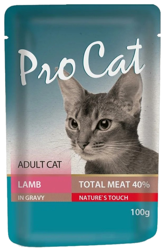 

Влажный корм для кошек Pro Cat ягненок 100 г х 24 шт
