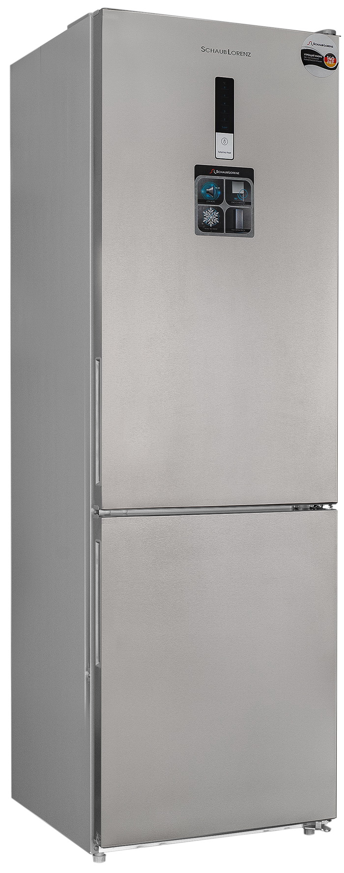 Холодильник Schaub Lorenz SLU C188D0 G серебристый двухкамерный холодильник schaub lorenz slu c188d0 w