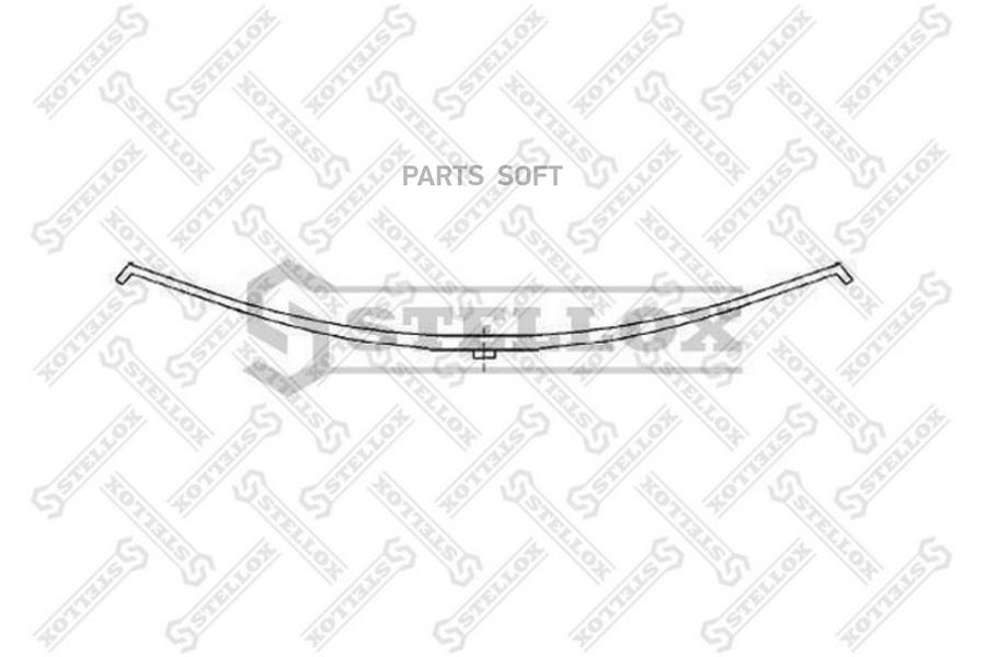 

84-55633-SX_рессора однолист. !1/38х75x38 577+577 Fruehauf