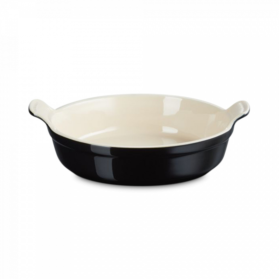 Блюдо для запекания LE CREUSET Black Onyx керамика 24 см черный