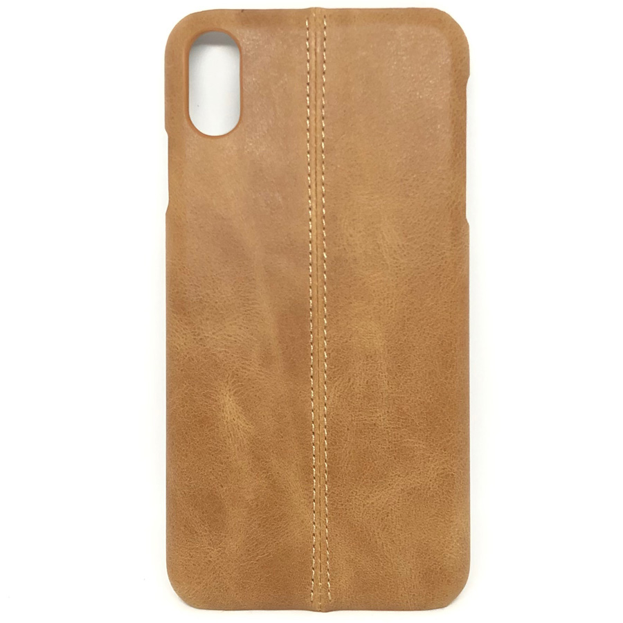 фото Чехол для iphone xs max кожаный bm case hm series - line - коричневый