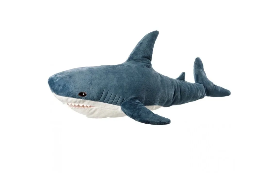 Мягкая игрушка подушка Добрая Акула, голубая, длина 80 см громада плюшевый и опасный сторибук