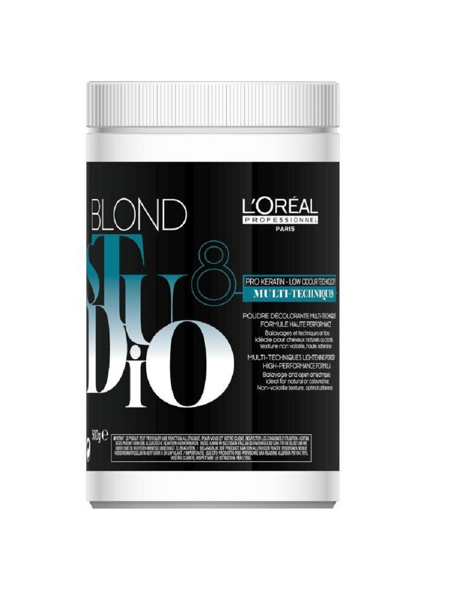 Осветляющая пудра Loreal Professionnel Blond Studio 8 Multi-Techniques 500 г обесцвечивающая пудра ultra blond de luxe dl p30 30 г