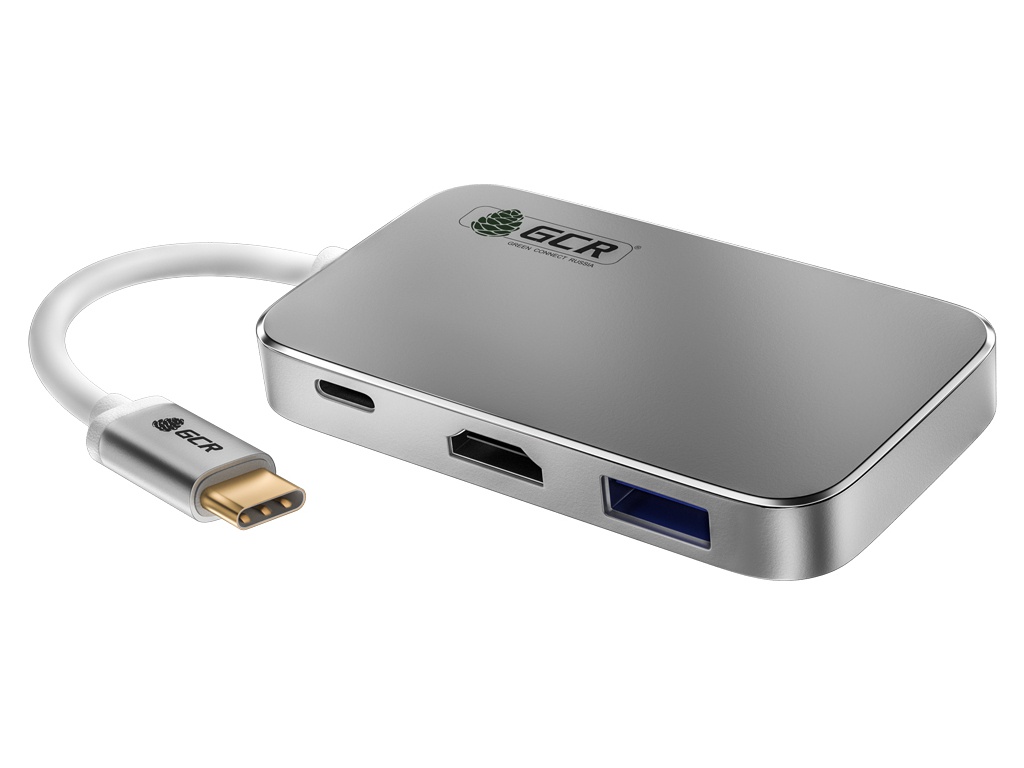 фото Адаптер gcr type-c - hdmi + type-c + usb 3.0 gcr-chc3usb