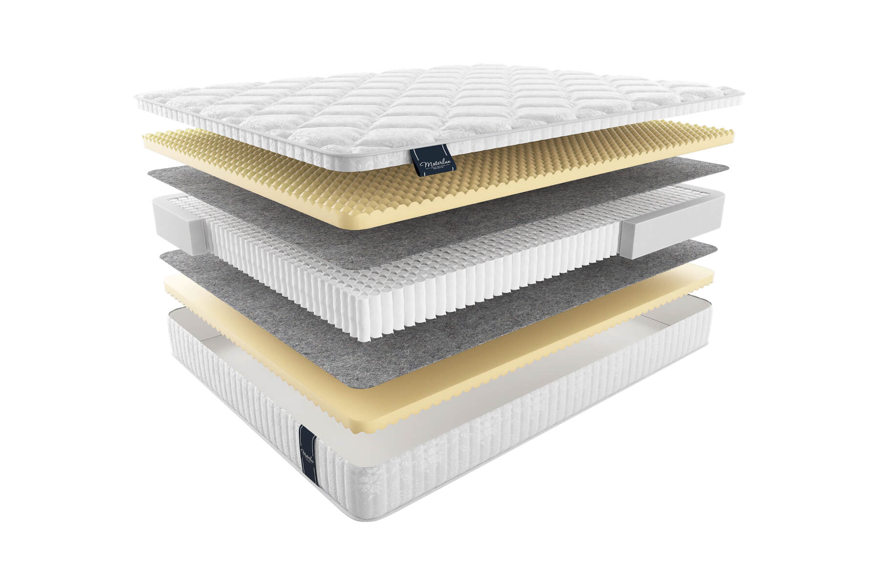 

Матрас MaterLux Venice Soft 140X190, Белый;серый, VENICE SOFT