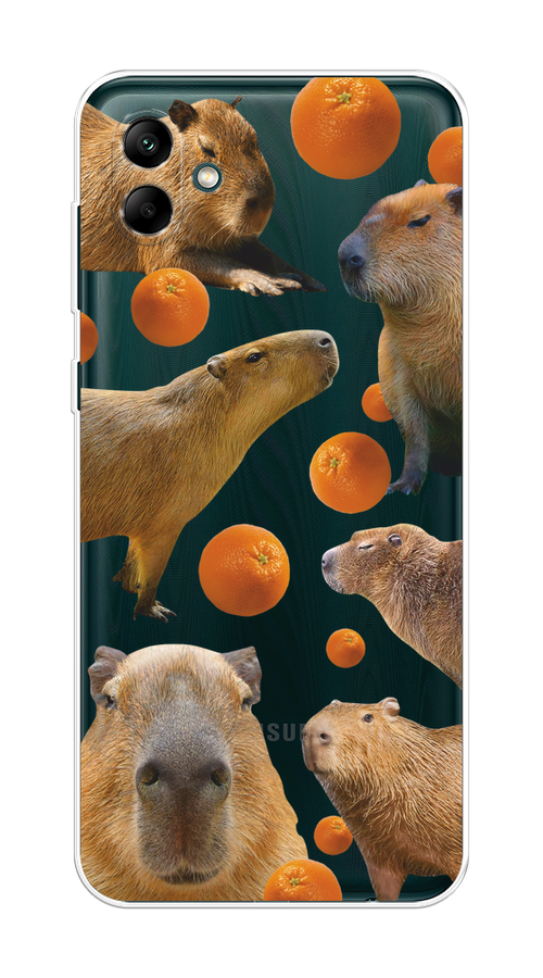 

Чехол на Samsung Galaxy A04 "Капибара и апельсины", Бежевый;оранжевый, 2107050-1
