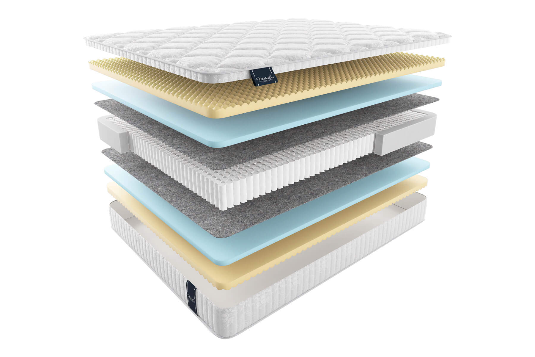 

Матрас MaterLux Venice Maxi 160X190, Белый;серый, VENICE MAXI