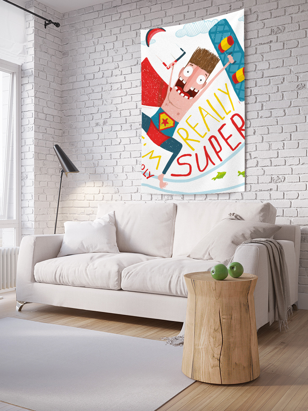 

Вертикальное фотопанно на стену JoyArty Я почти супер 100x150 см, Я почти супер