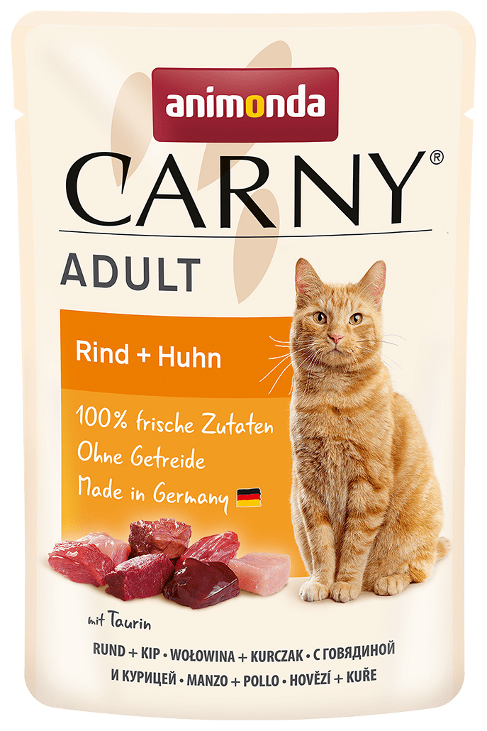 

Влажный корм для кошек Animonda Carny Adult говядина курица 85 г x 12 шт