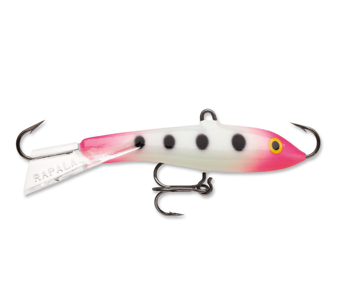 

Балансир Rapala Jigging Rap W05 GPSQ  см 9 гр, Розовый;серебристый;черный, Jigging Rap