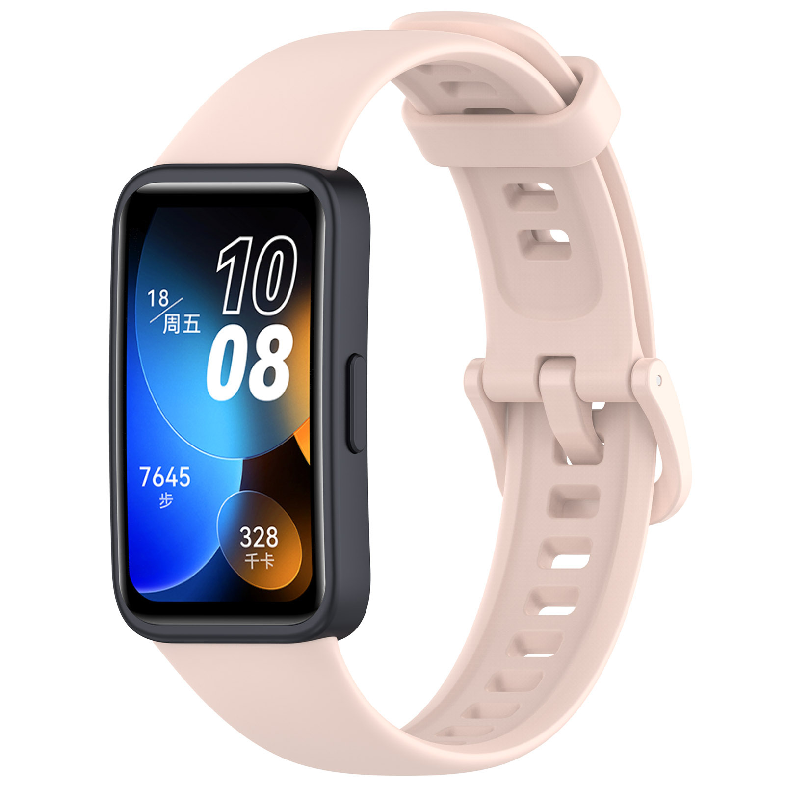 Силиконовый ремешок для Huawei Band 8, розовый