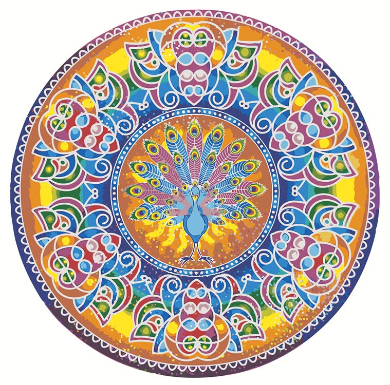 

Картина по номерам Цветное Религия, Буддизм: мандала 40x40