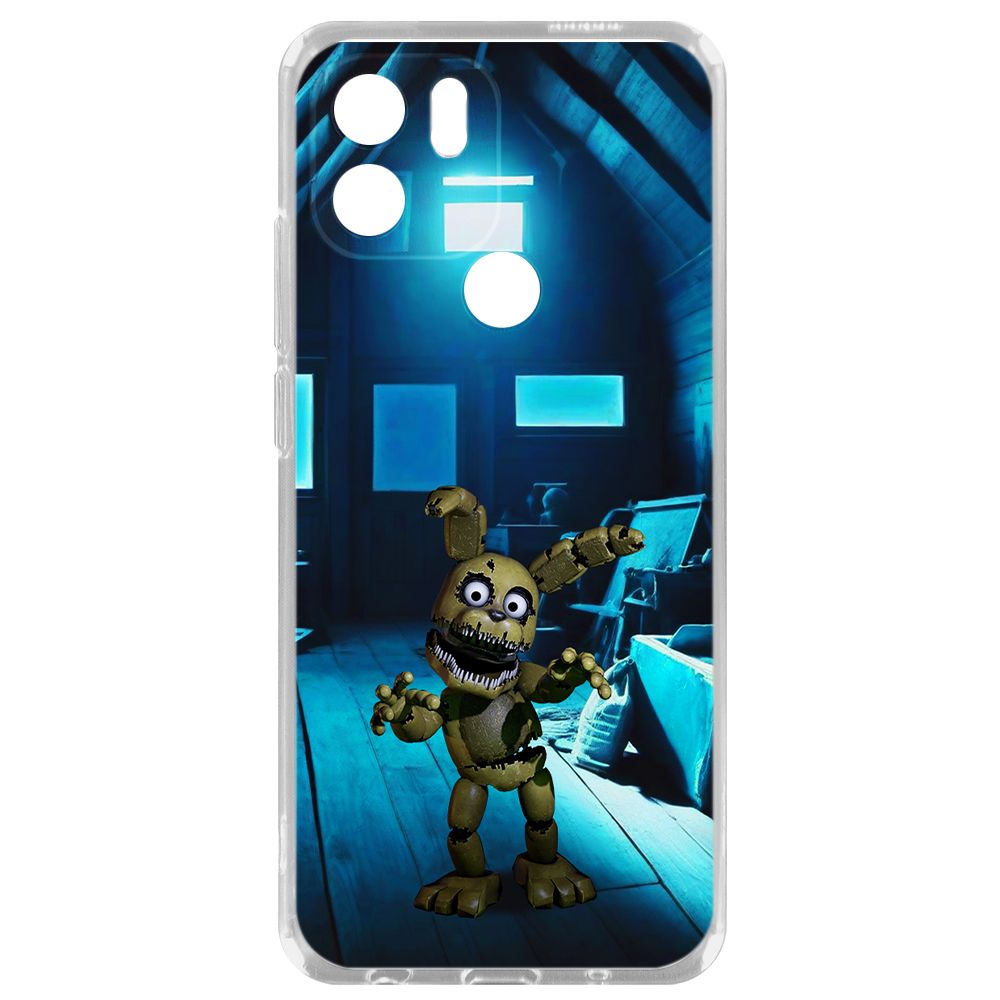 

Чехол-накладка Krutoff Clear Case ФНАФ - Плюштрап для Xiaomi Poco C51, Прозрачный