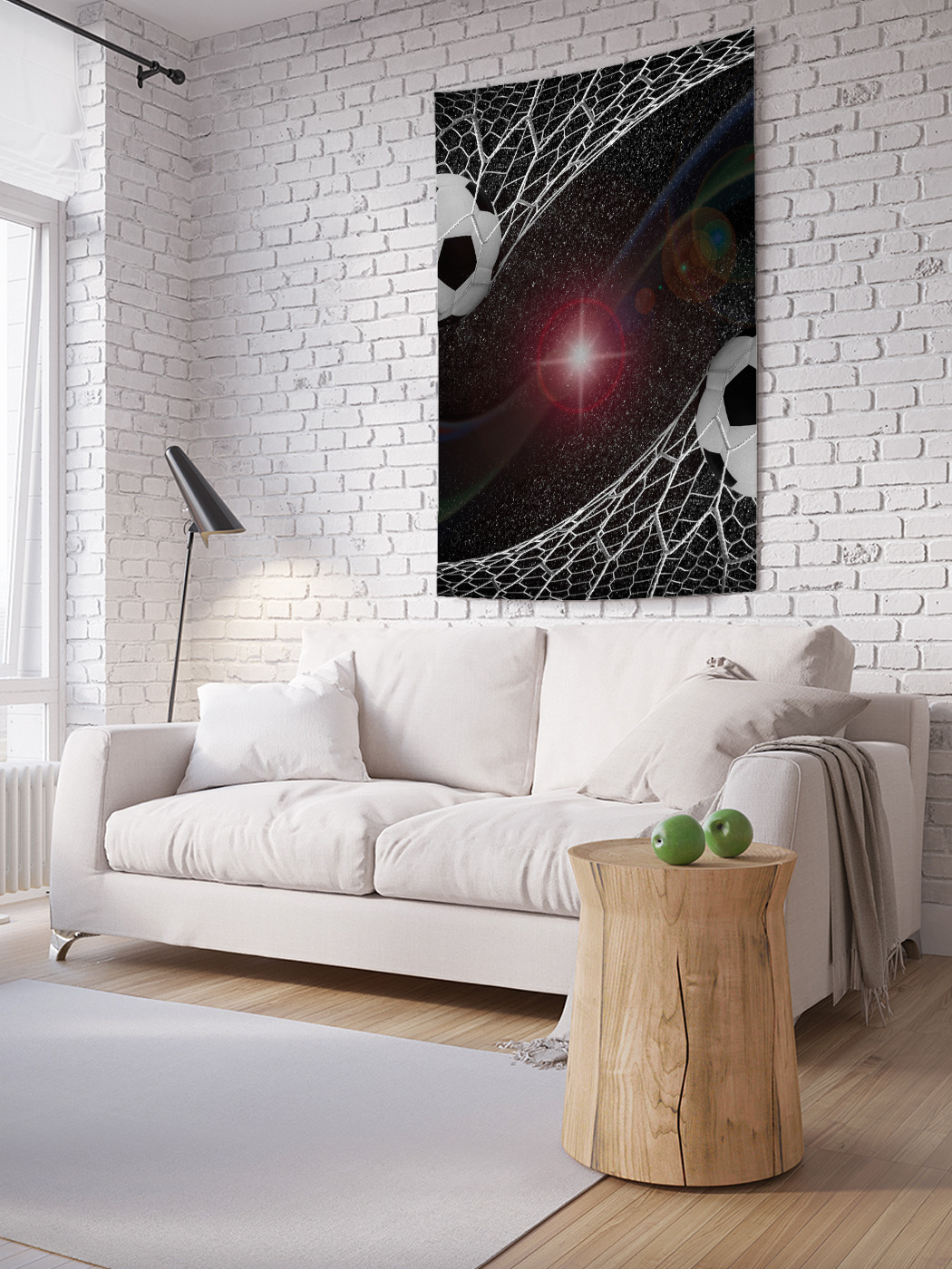 

Вертикальное фотопанно на стену JoyArty Два мяча 100x150 см, Два мяча