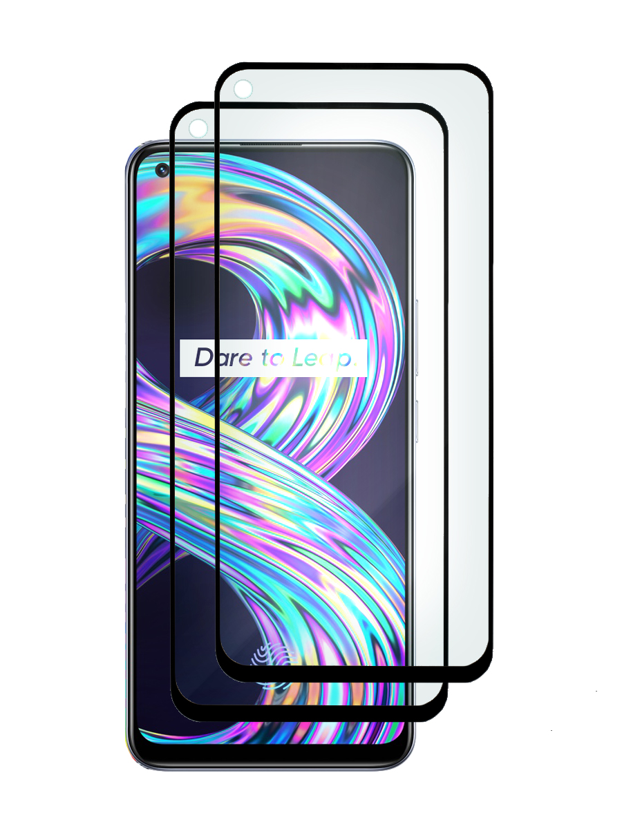

Защитное стекло 2 шт Realme 8 4G, Realme 8 Pro 4G полноэкранное, с вырезом для камеры, MOTG-3D-RLM-8