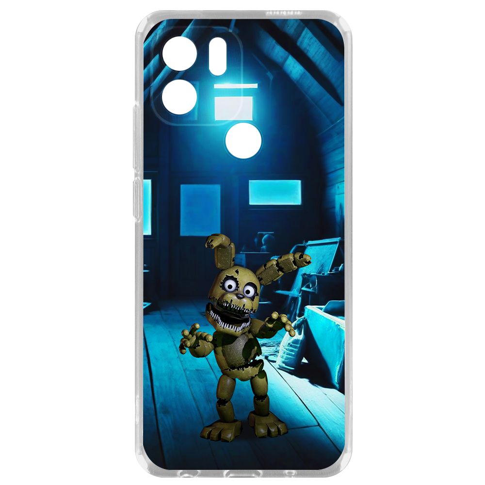 

Чехол-накладка Krutoff Clear Case ФНАФ - Плюштрап для Xiaomi Redmi A1+, Прозрачный