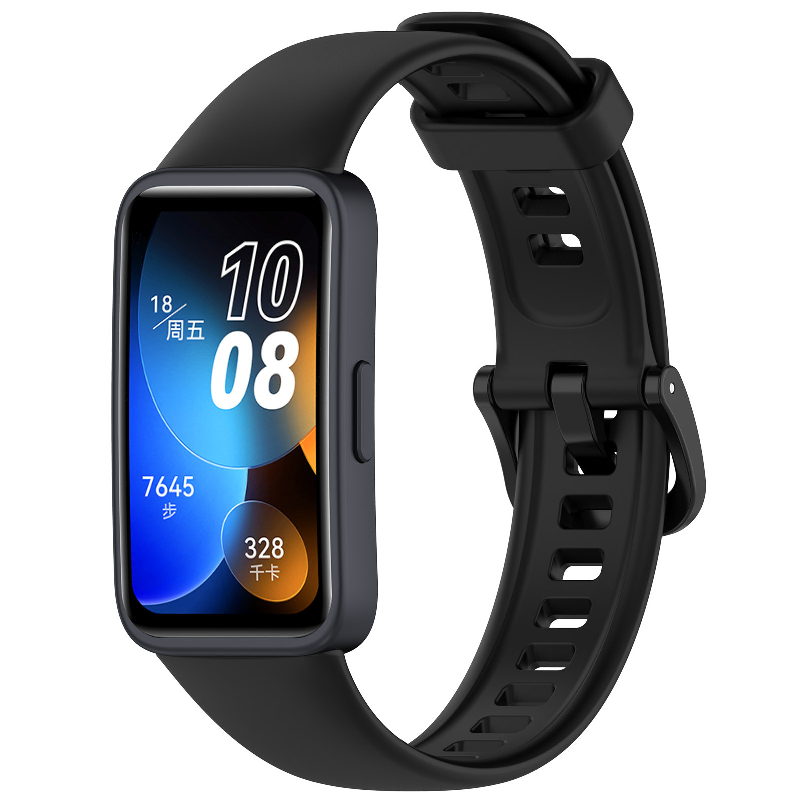 Силиконовый ремешок для Huawei Band 8, черный