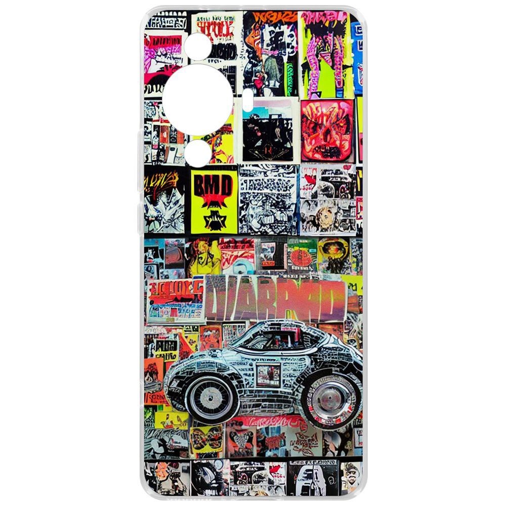 

Чехол-накладка Krutoff Clear Case Автопамфлет для Huawei Nova 11 Pro, Прозрачный