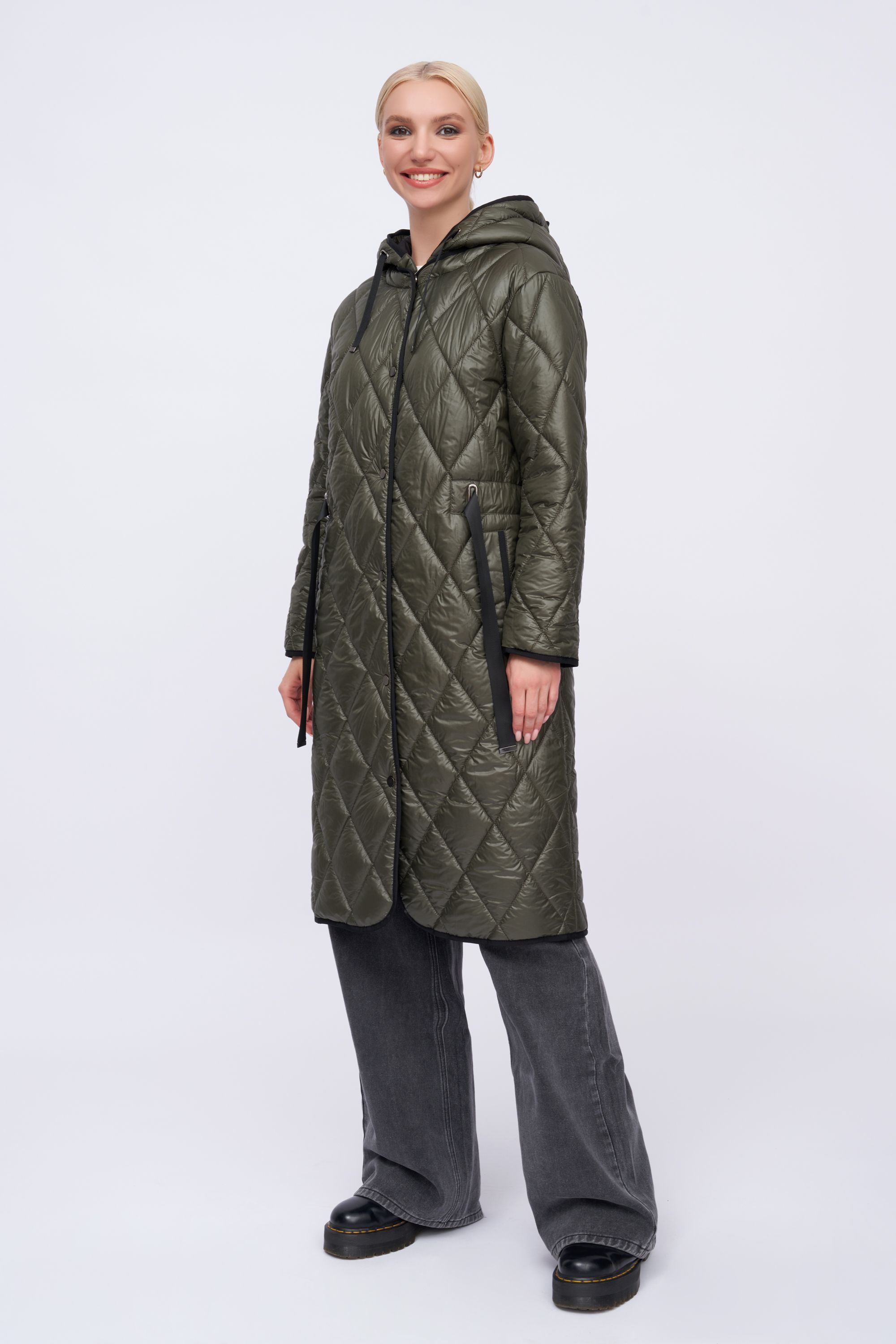 Пальто женское ElectraStyle 5У-41011-901 хаки 46 RU