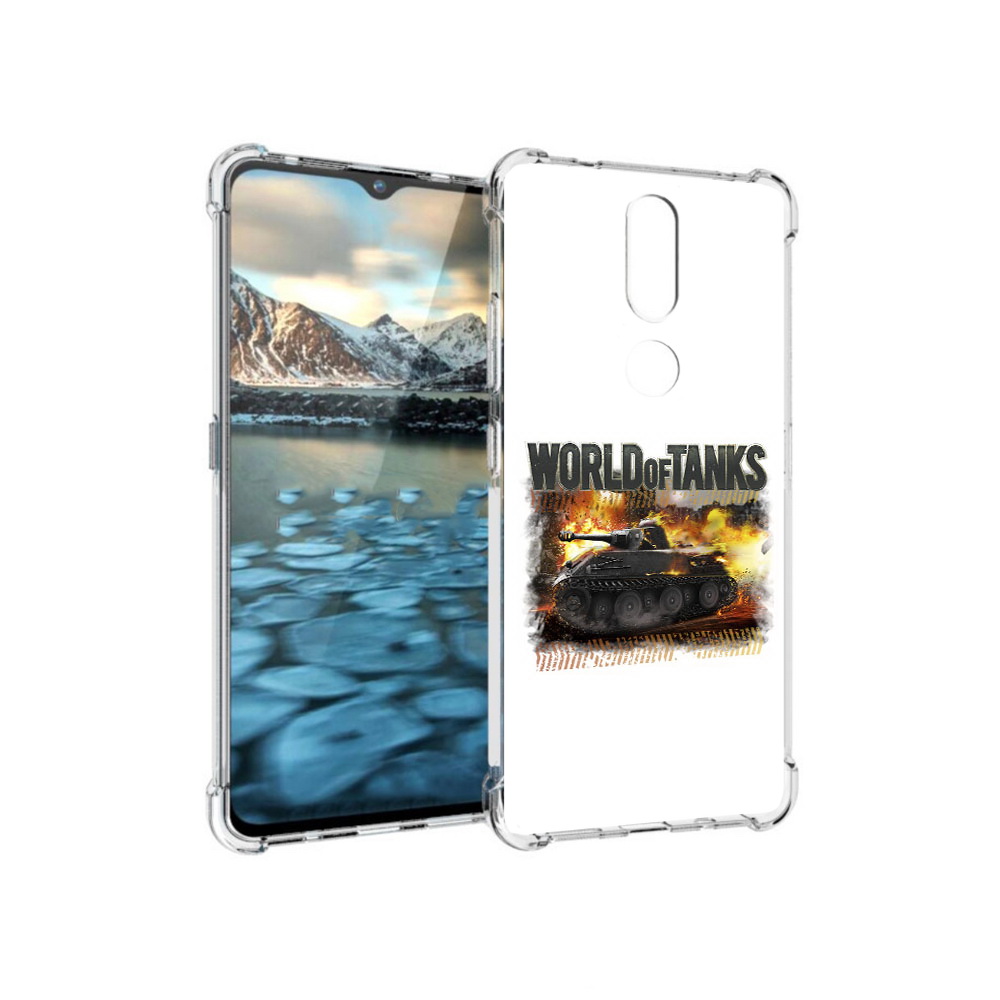 

Чехол MyPads Tocco для Nokia 2.4 Мир танков-2 (PT227049.107.118), Прозрачный, Tocco