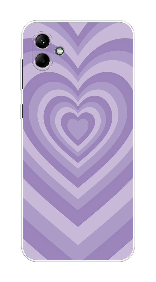 

Чехол на Samsung Galaxy A04 "Violet heart latte", Фиолетовый, 2107050-1