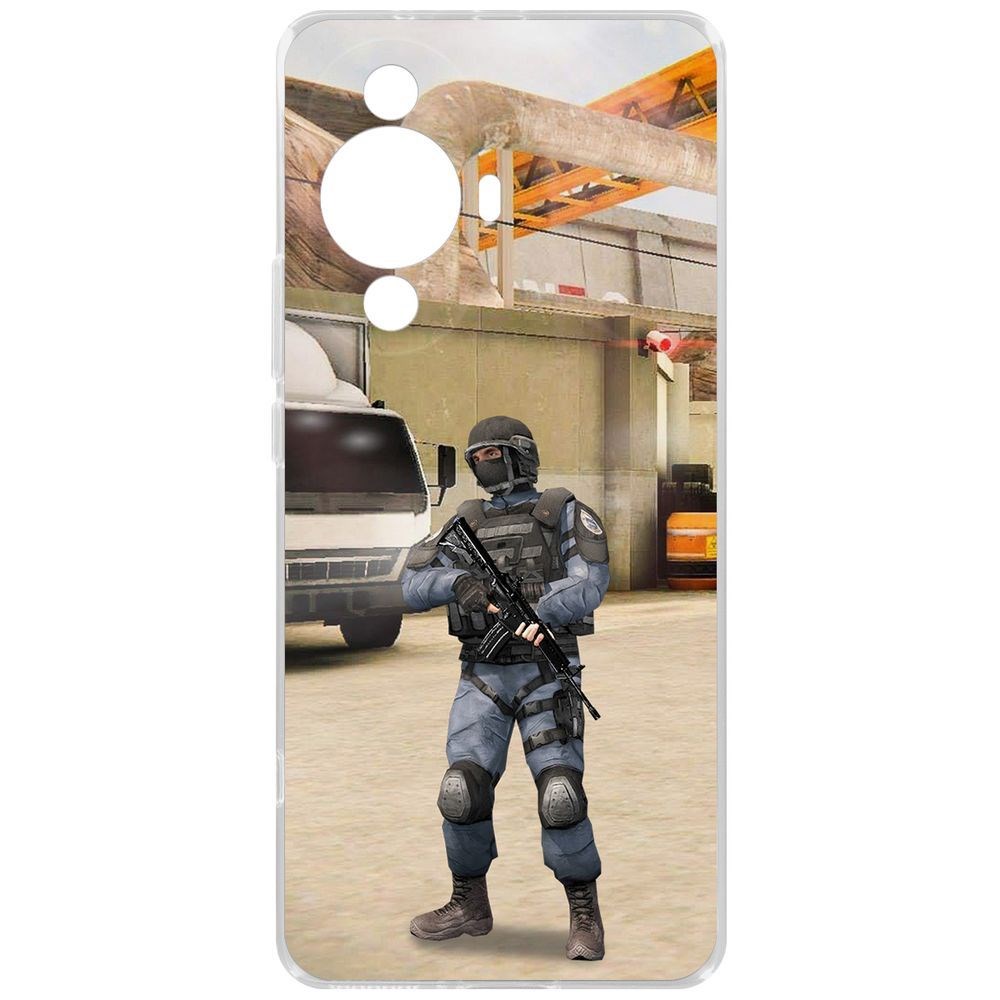 

Чехол-накладка Krutoff Clear Case Cтандофф 2 (Standoff 2) - GIGN для Huawei Nova 11 Pro, Прозрачный