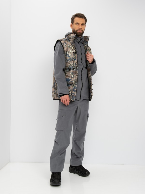 

Костюм демисезонный Huntsman Тайга-3 Лабиринт/Серый Alova 56-58/170-176)
