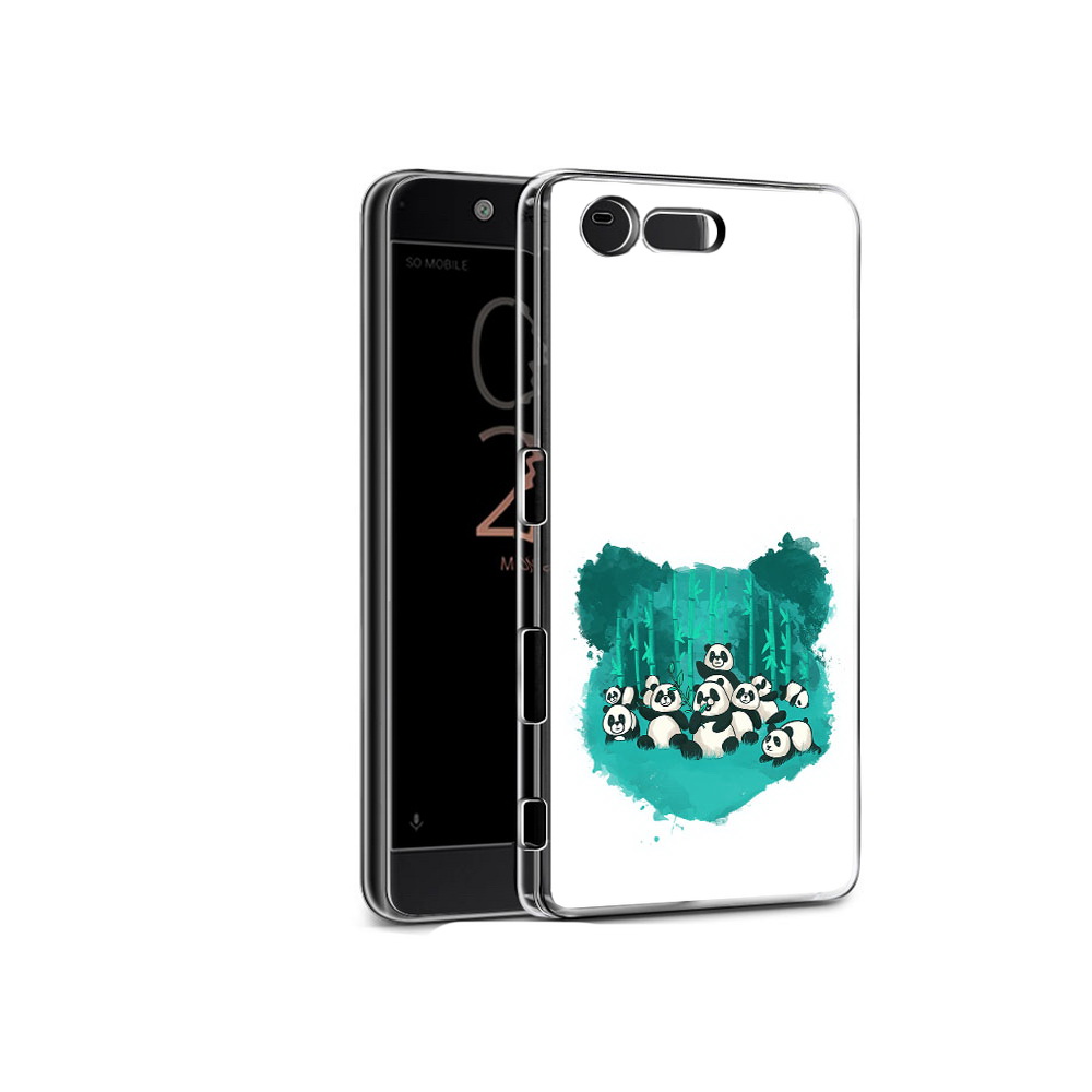 

Чехол MyPads Tocco для Sony Xperia X Compact нарисованные панды (PT50548.245.508), Прозрачный, Tocco