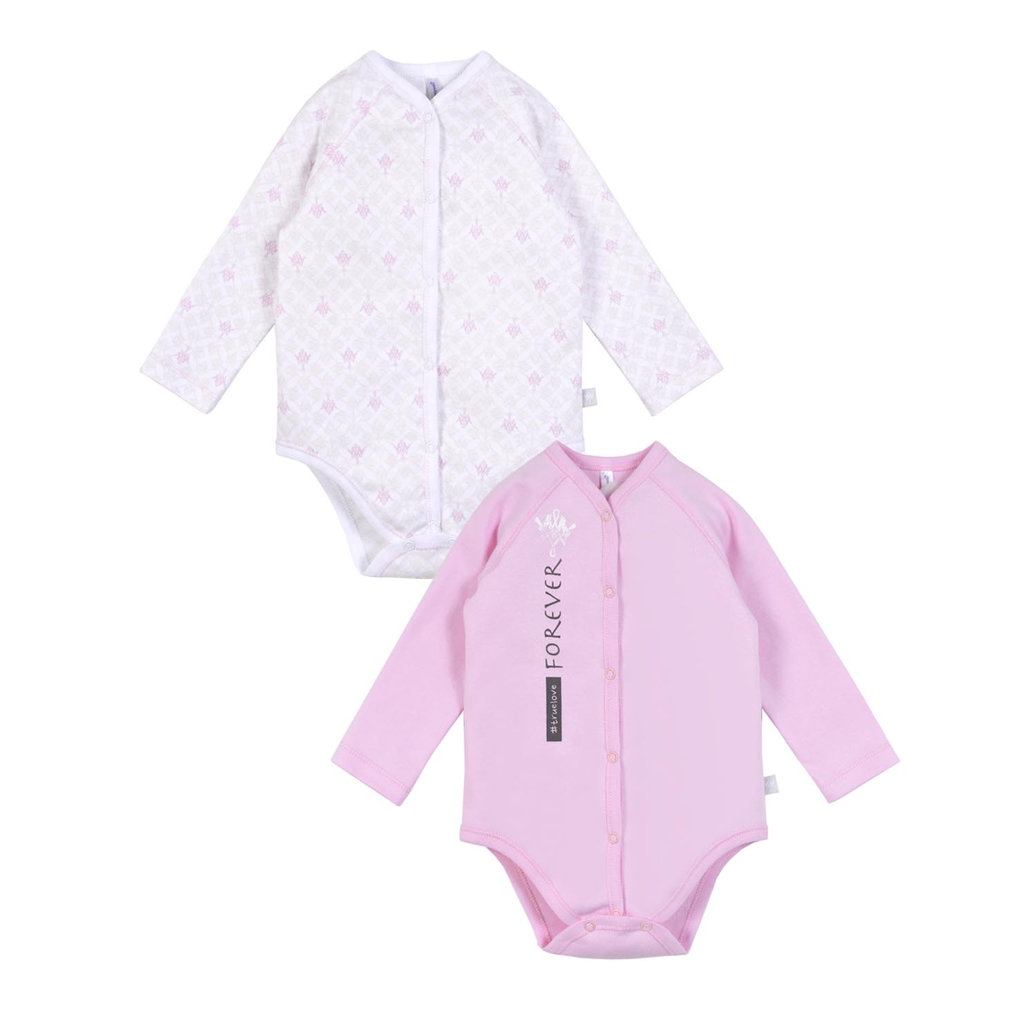 

Комплект для девочки- Боди 2шт. 21-14003 Пион, Интерлок, Мамуляндия белый; розовый 68, 21-14003 Пион