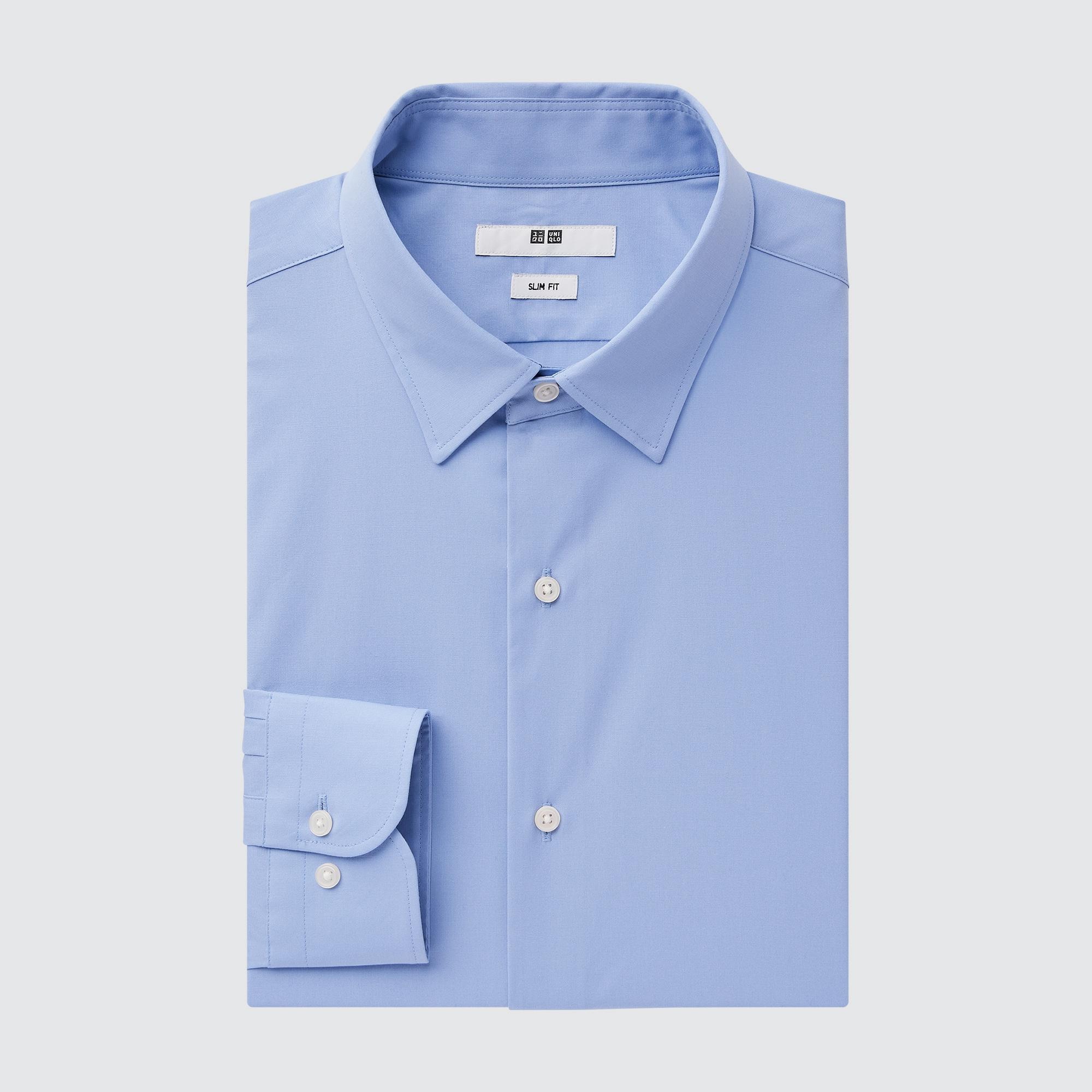Рубашка мужская UNIQLO 453056COL65 синяя 2XL (доставка из-за рубежа)