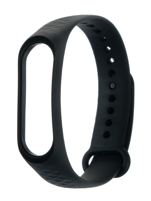 Aксессуар Ремешок Luazon для Xiaomi Mi Band 3 / 4 Ribbed Black 4780569