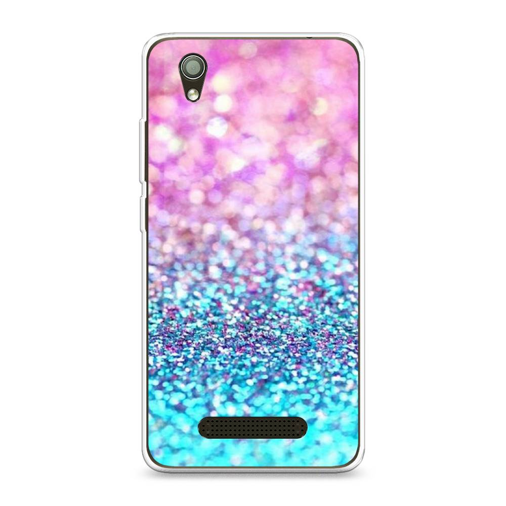 

Силиконовый чехол "Розово-голубые глиттеры рисунок" на ZTE Blade X3