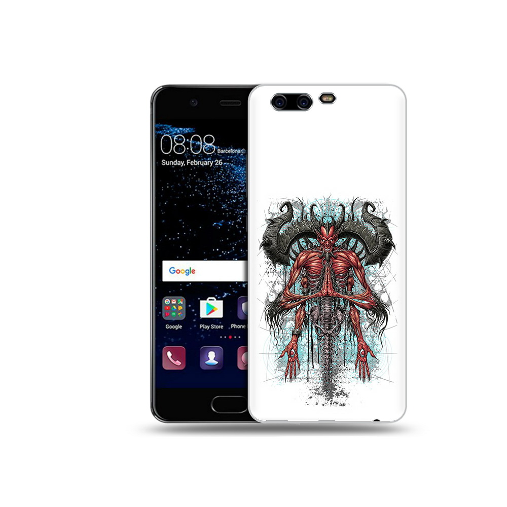 

Чехол MyPads Tocco для Huawei P10 Plus дьявол (PT60941.40.340), Прозрачный, Tocco