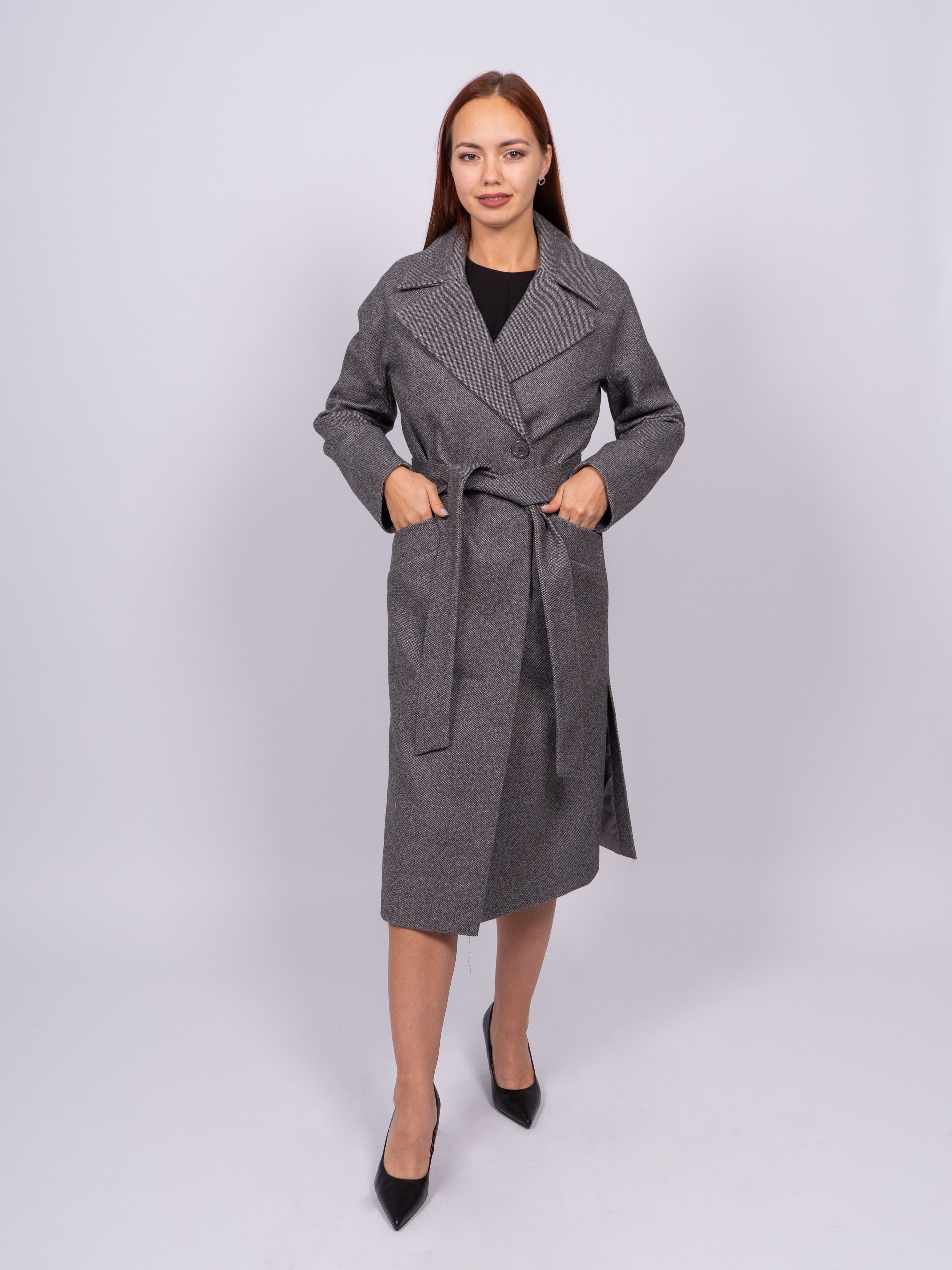 

Пальто женское 365 clothes KR-135_1-Миллениум серое 48 RU, Серый, KR-135_1-Миллениум