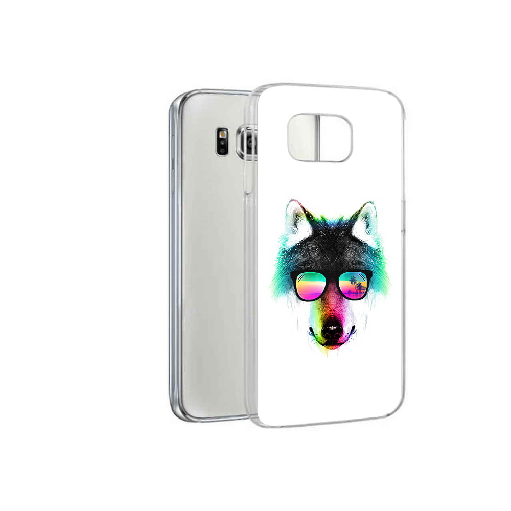 

Чехол MyPads Tocco для Samsung Galaxy S6 радужный волк (PT12300.506.567), Прозрачный, Tocco