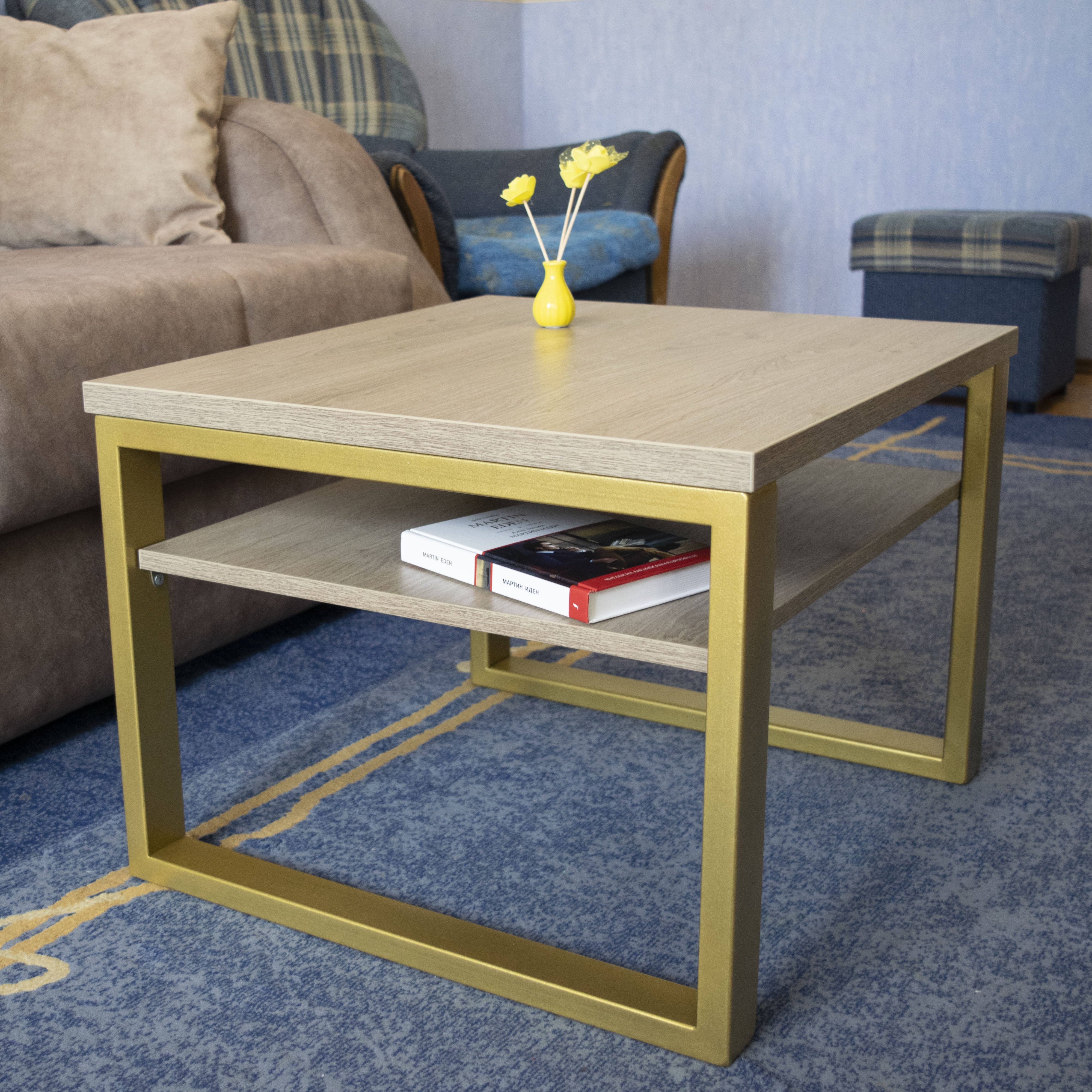

Журнальный стол AKAMAКC лофт Loft Simple Duo 60х56х42cм, ЖурнальныйСтоликЛофтК