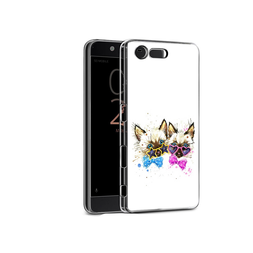 

Чехол MyPads Tocco для Sony Xperia X Compact милые котята (PT50548.245.474), Прозрачный, Tocco