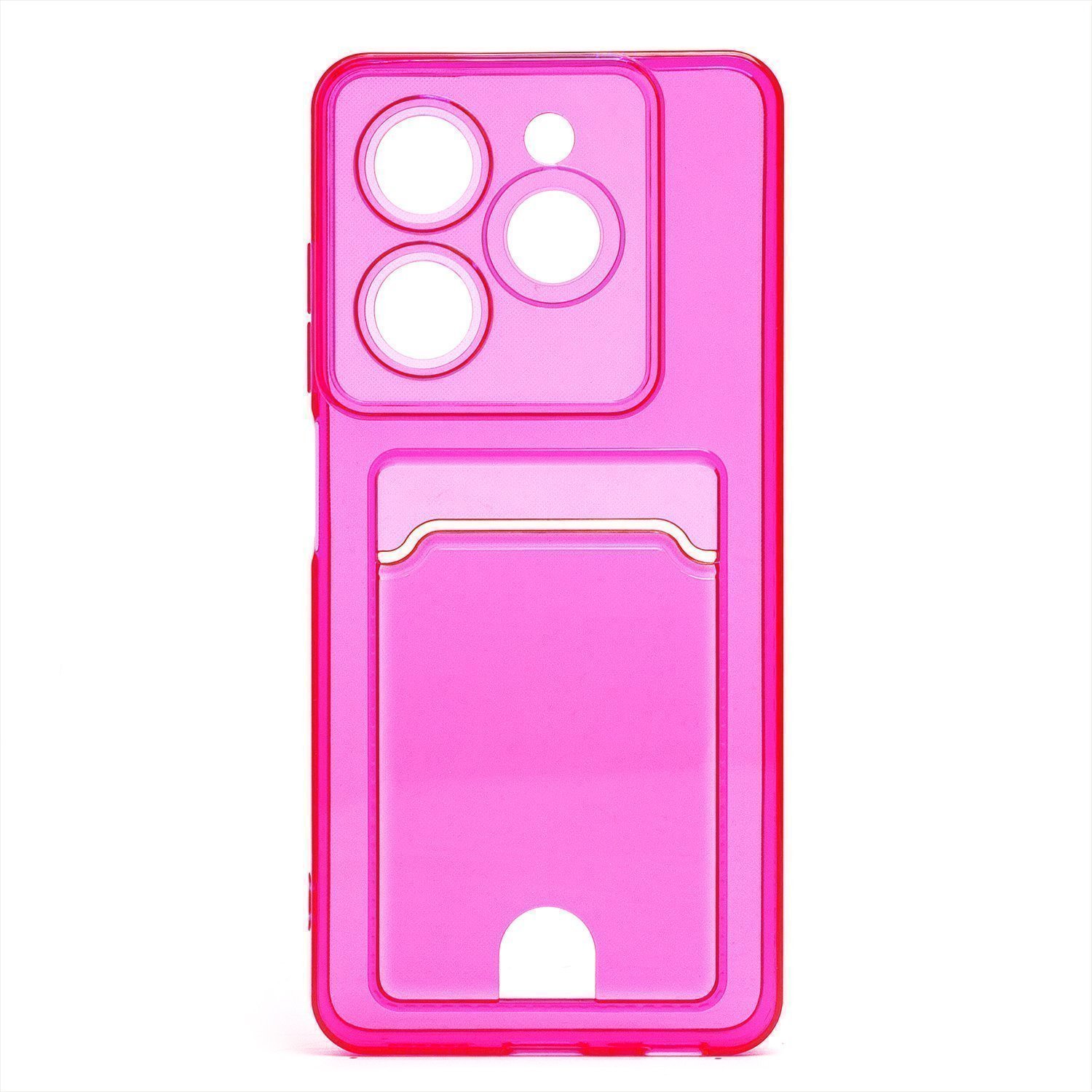 

Чехол Infinix Smart 8/8 Pro, Tecno Spark 20/20C с картхолдером, Розовый