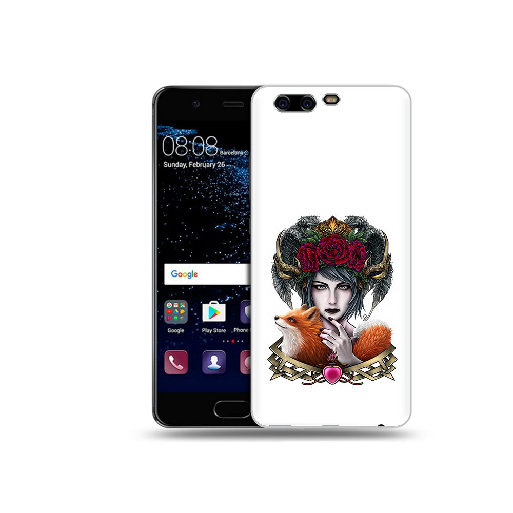 

Чехол MyPads Tocco для Huawei P10 Plus девушка с лисой (PT60941.40.314), Прозрачный, Tocco