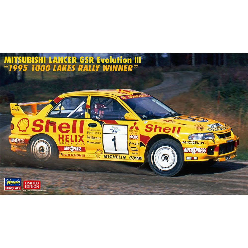 

Сборная модель Hasegawa 1/24 Автомобиль Mitsubishi Lancer GSR Evolution III 20560