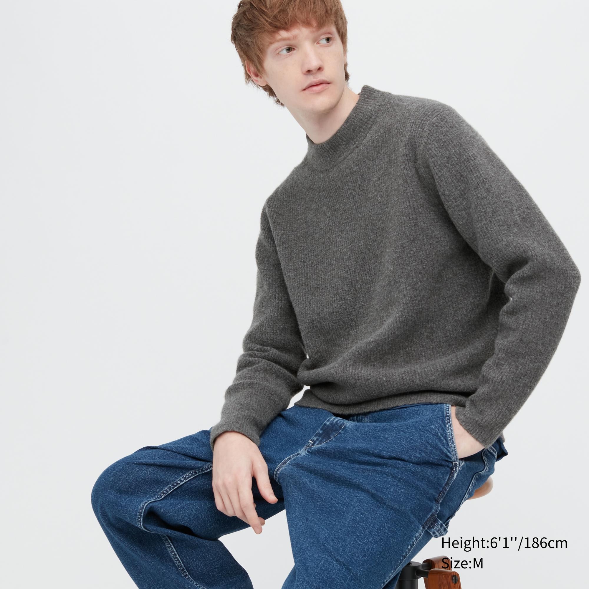

Джемпер мужской UNIQLO 452899COL06 серый M (доставка из-за рубежа), 452899COL06