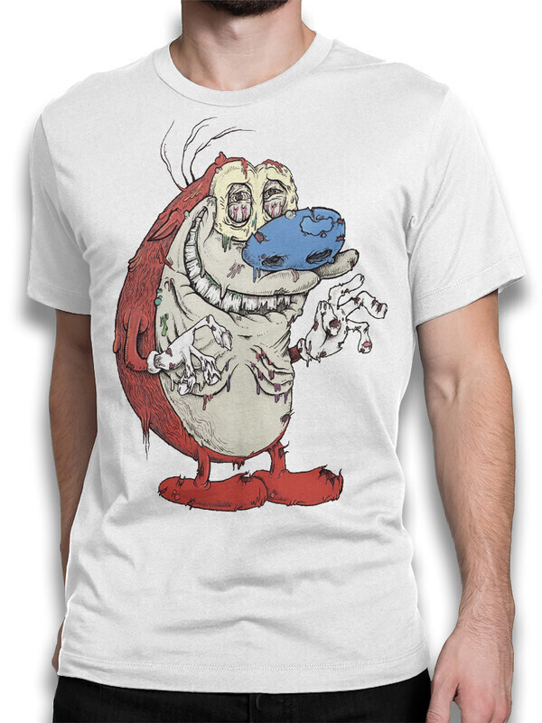 

Футболка мужская Dream Shirts Рен и Стимпи 10010262 белая L, Рен и Стимпи 10010262