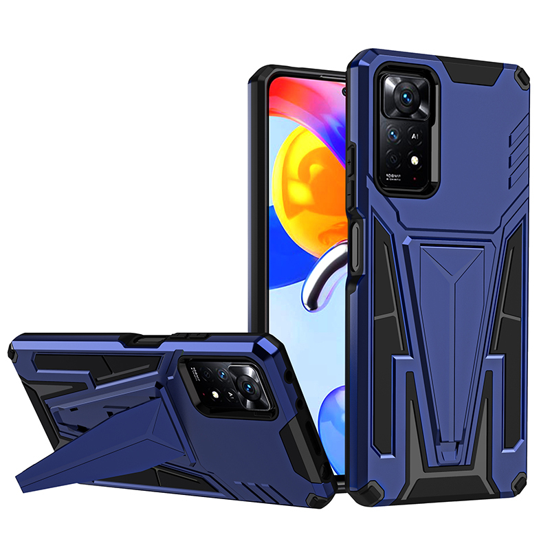 фото Чехол rack case для xiaomi redmi note 11 pro; синий black panther