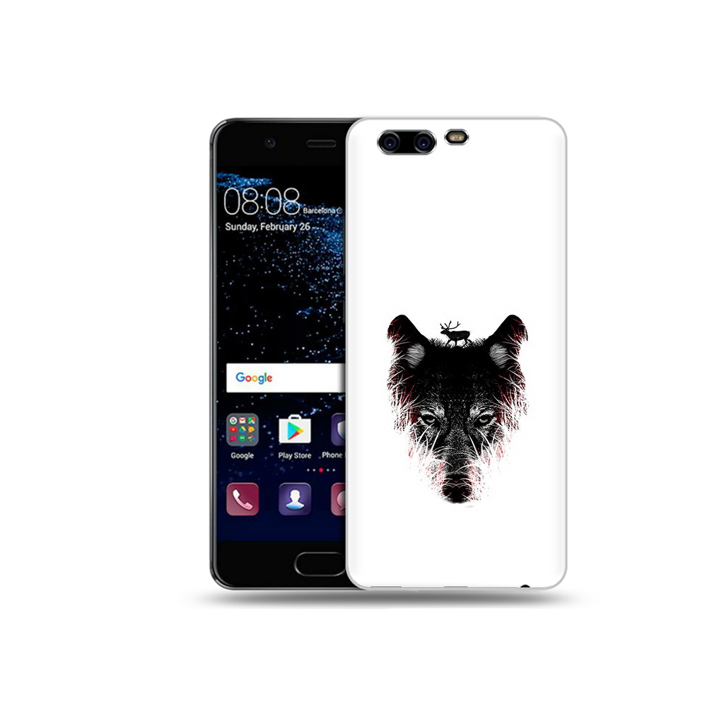 

Чехол MyPads Tocco для Huawei P10 Plus волк в траве (PT60941.40.267), Прозрачный, Tocco